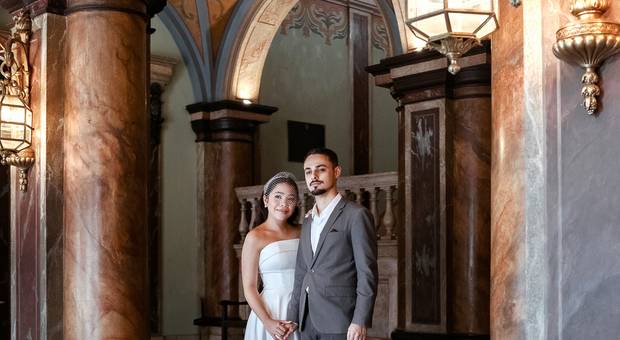 Ensaio Pré-casamento de Ensaio Pré-casamento no Palácio Lauro Sodré da Ester & Lucas