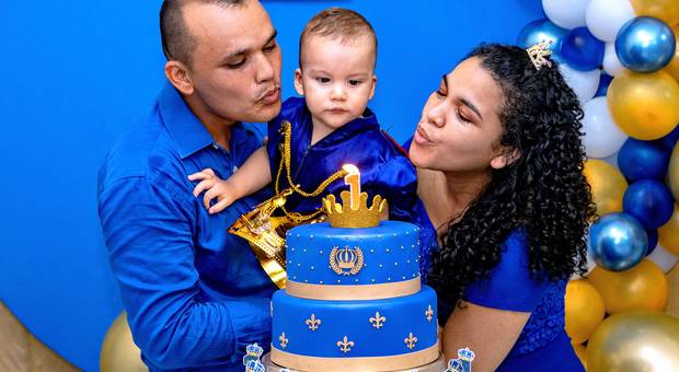 Fotografia de Aniversário Infantil de Meu 1º Aninho no Salão Emily Recepções de Calebe