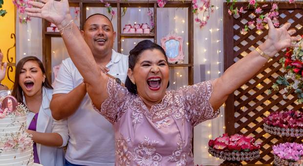 Fotografia de Aniversário Adulto de Aniversário de 60 Anos do Veneza Buffet e Eventos da Suely Lago