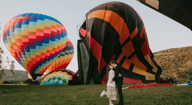 Pedido de Casamento de Pedido de casamento surpresa em um balão de ar quente - Daniel e Eduarda 