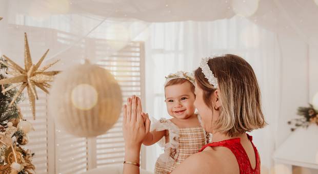 MINI ENSAIO de Ensaio de Natal no Estúdio