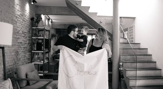 GESTANTE de Ensaio Fotográfico de Chá Revelação - Bernardo oficialmente irmão mais velho