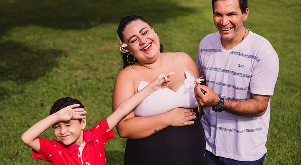 Família de Esthefany e Andrei