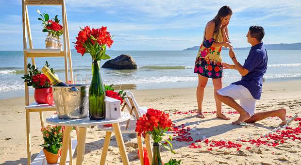 Família de pedido de namoro Mariana e Jonathas