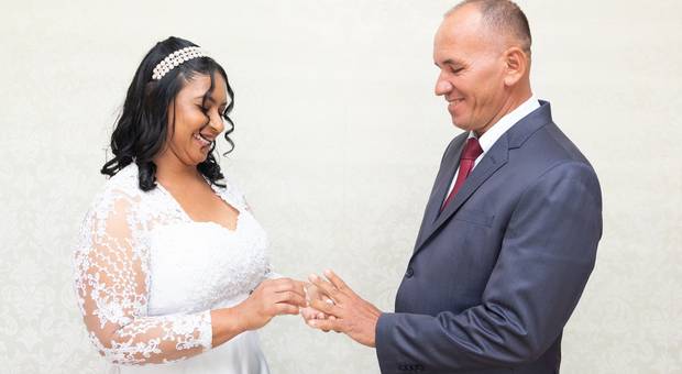 casamento no civil de Deusmiro e Gisele