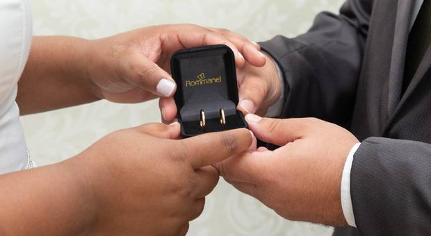 casamento no civil de Giovanni e Ellen