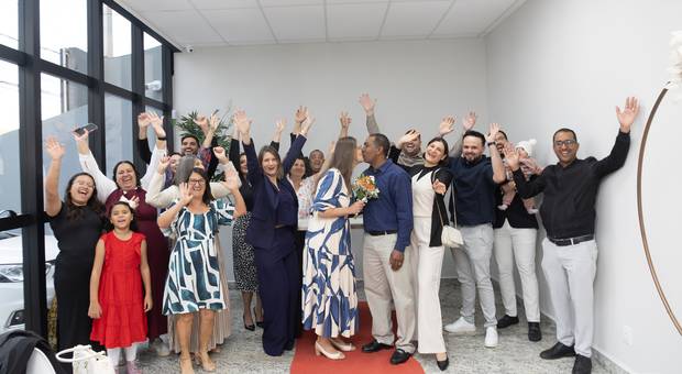 casamento no civil de Valdomiro e ilsi