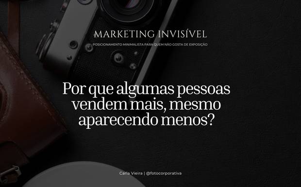 Por que algumas pessoas vendem mais, mesmo aparecendo menos?