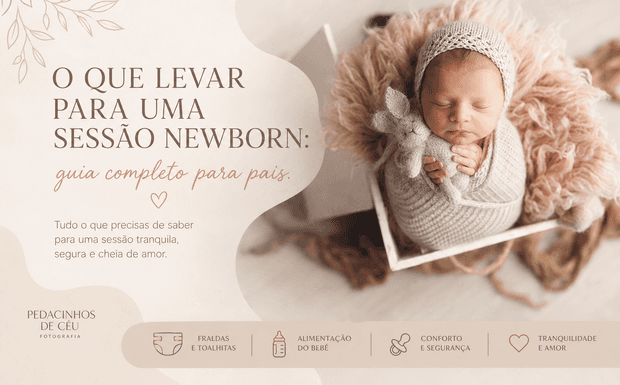
O que levar para uma sessão Newborn: guia completo para pais.

