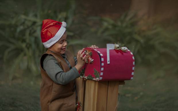 Ensaio de natal e crianças atípicas