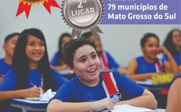 Educação de Três Lagoas fica em 1º lugar no IDEB entre as maiores cidades de MS