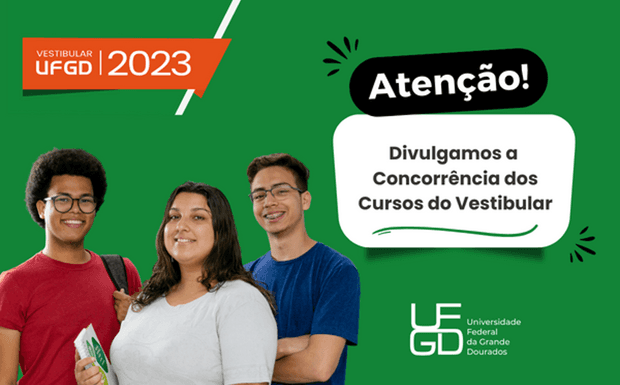 UFGD divulga a concorrência dos cursos do Vestibular 2023