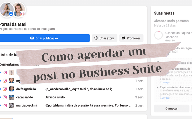 Como agendar post no Instagram de graça pelo Business Suite