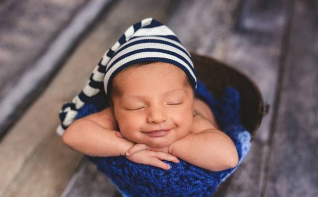 O bebê sempre sorri na Sessão Newborn?
