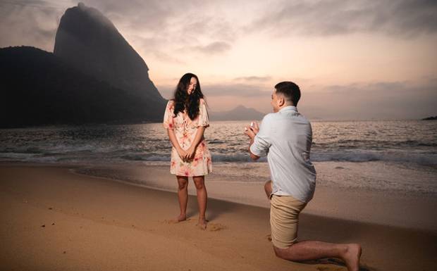 Pedido de casamento no Rio de Janeiro