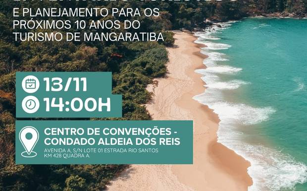 Entrega do Inventário Turístico de Mangaratiba, a última entrega de uma estruturação histórica do nosso turismo. 