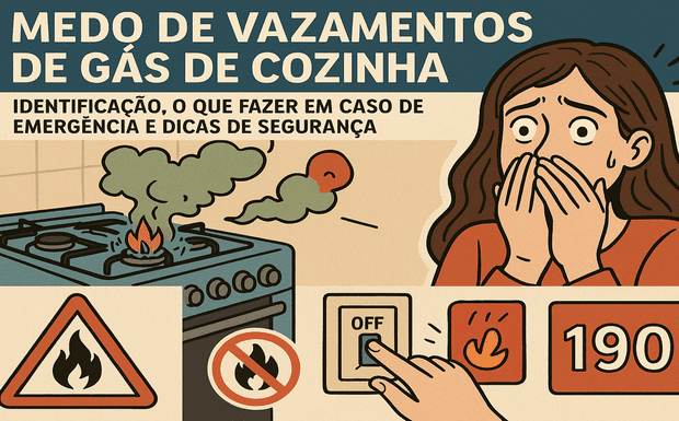 Medo de Vazamentos de Gás de Cozinha: Identificação, O que Fazer em Caso de Emergência e Dicas de Segurança
