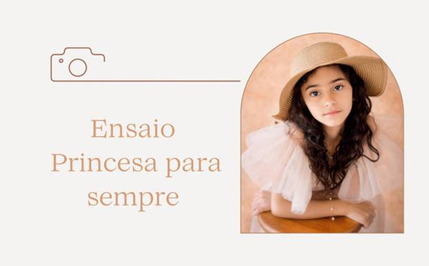Retrato Princesa Para Sempre (Estilo Retrô)