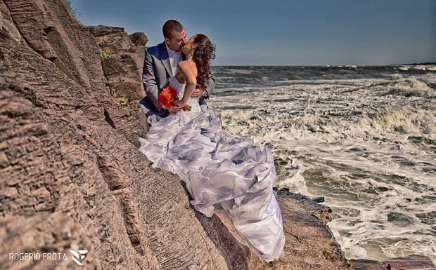 Ensaio pré wedding na praia ....