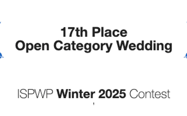 Award-winning photo by the International Society of Professional Wedding Photographers (ISPWP)