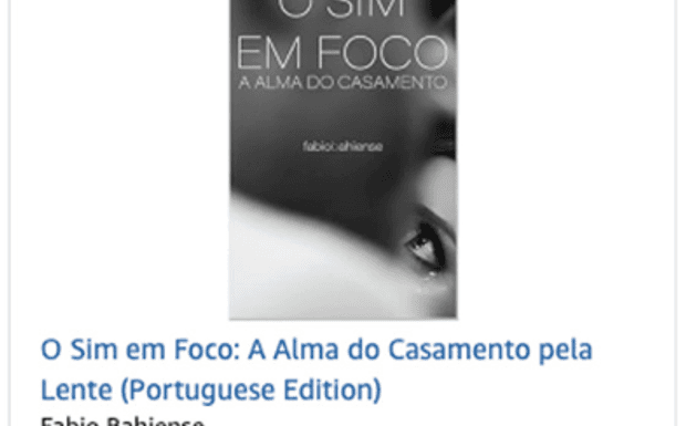 O SIM EM FOCO - A ALMA DO CASAMENTO
BEST SELLERS - LANÇAMENTO NA AMAZON