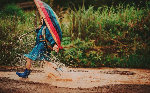 E se chover? 
Quando a chuva cair, aproveite cada gotinha