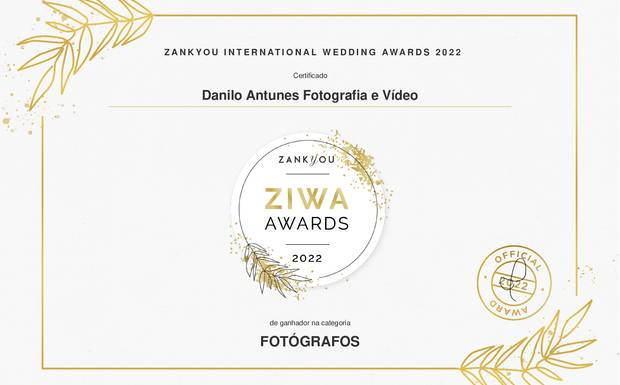 PRÊMIO ZIWA DE MELHOR EMPRESA DE CASAMENTO DE ZANKYOU 2022