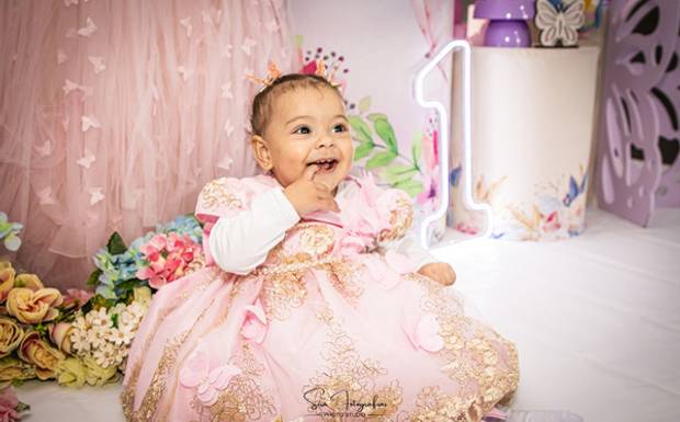 🎀 Aniversário de 1 ano da Melany: um ensaio cheio de doçura e encanto