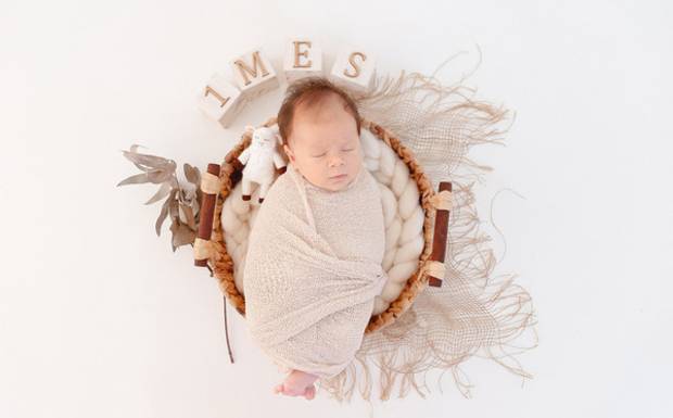 Como é um ensaio de bebê de 1 mês 