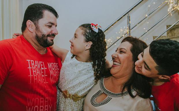 Ensaio Fotográfico de Natal em Casa