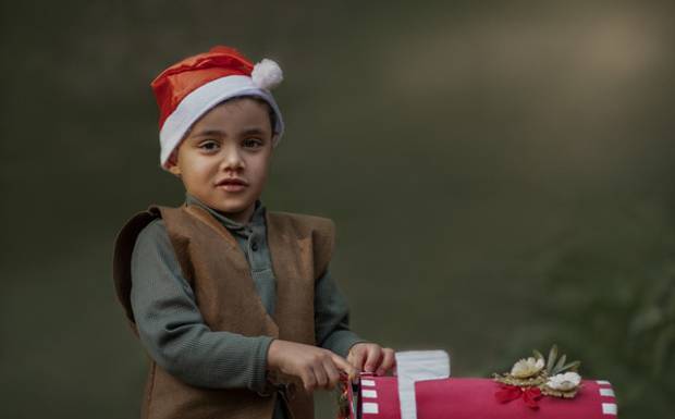 Ensaio de natal e crianças atípicas
