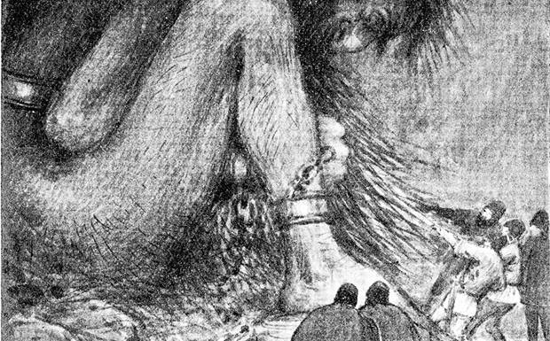 The Giant Utgarthilocus Chained in a Cave