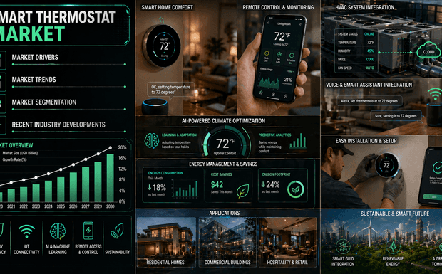 Smart Thermostat Market: Current Industry Size, Growth Trends & Future Outlook