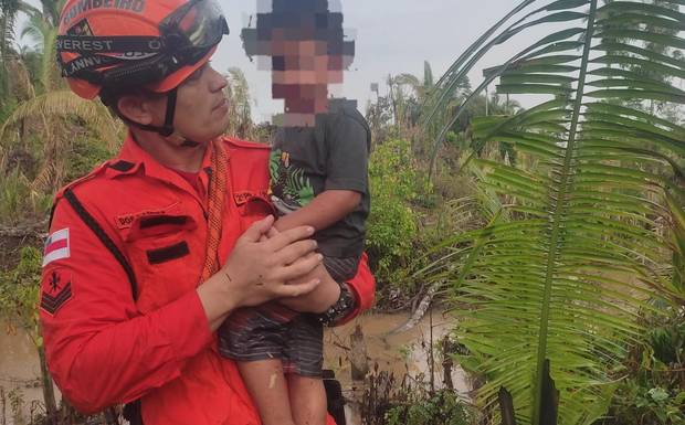 CRIANÇA DESAPARECIDA É ENCONTRADA PELO CORPO DE BOMBEIRO
