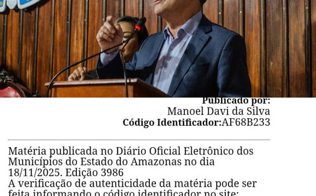 JÁ FOI PUBLICADO HOJE (18/11/2025) NO DIÁRIO OFICIAL! Lei que Aumenta a Conta de Água em Humaitá Está Sancionada