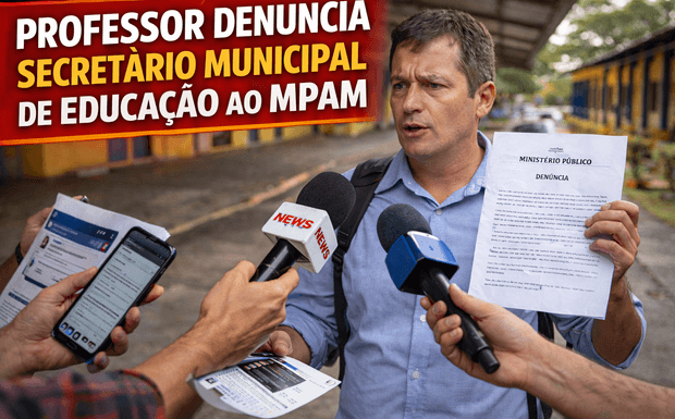 PROFESSOR JONAS DENUNCIA SECRETÁRIO DE EDUCAÇÃO DE CANUTAMA AO MINISTÉRIO PÚBLICO