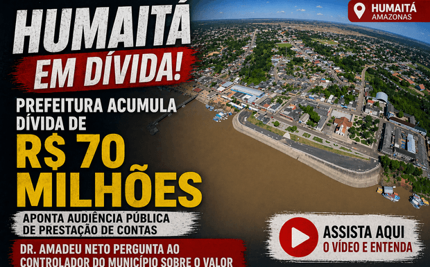 Prefeitura de Humaitá acumula dívida de R$ 70 milhões, aponta audiência pública de prestação de contas