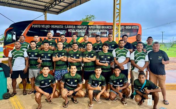 A seleção de Canutama embarcou do município de Lábrea com destino a Humaitá para disputar a Copa da Floresta Bemol