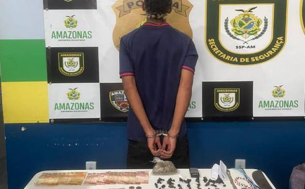 Homem conhecido como “Vitor” é preso em Canutama com drogas, dinheiro e diversos materiais.