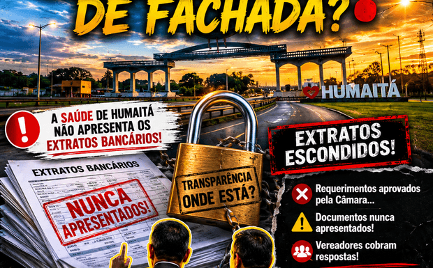  Transparência de fachada? Secretaria de Saúde de Humaitá é alvo de críticas por esconder extratos bancários da Câmara
