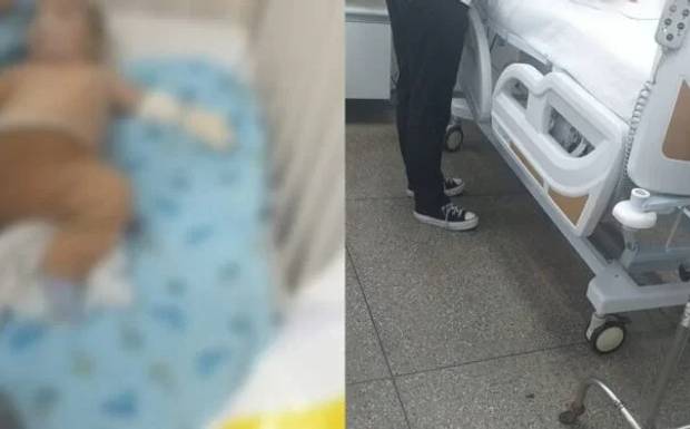 Bebê de 4 meses vai para UTI e família cobra transferência para hospital especializado em Manaus