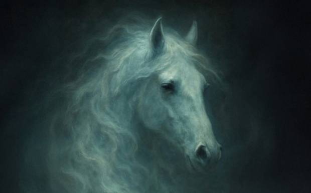 A travessia do cavalo, ao lado dos sábios Pretos Velhos