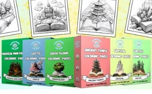 World Inside The Book V1 Coloring Pack (PLR) Review - 2025