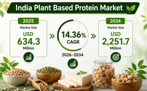India Plant Based Protein Market Outlook 2026-2034: Growth Drivers, Industry Insights & Future Scope