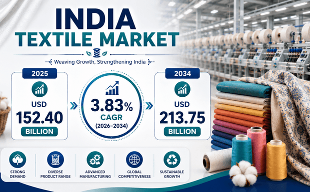 India Textile Market Overview: Emerging Trends, Growth Drivers & Future Scope 2026-2034