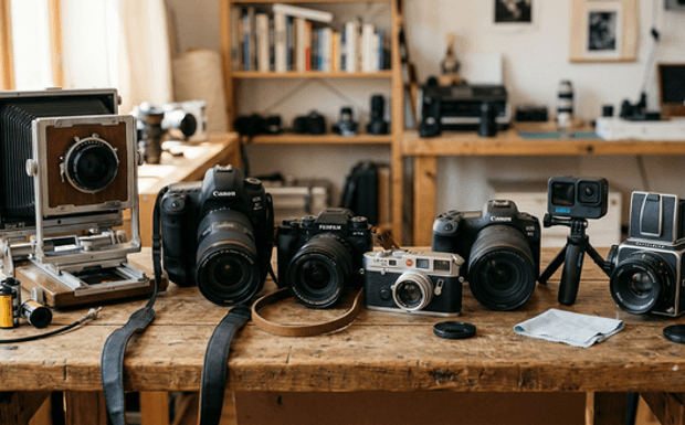 Tipos de câmeras fotográficas