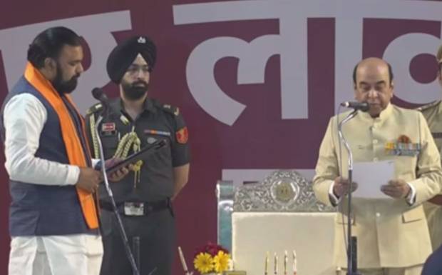 BJP’s Samrat Choudhary Sworn In as Bihar Chief Minister