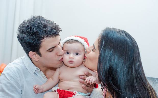 Clima de Natal! Karina Brandão fotografa Lucilene Caetano e Felipe Sertanejo.
