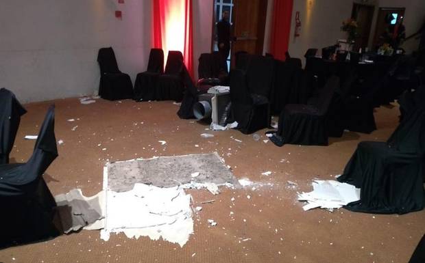 Baile de formatura é cancelado após teto de centro de eventos desabar em Santa Maria
