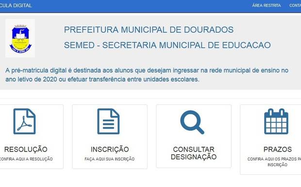 Prefeitura de Dourados abre nesta quarta matrícula da rede municipal de Educação